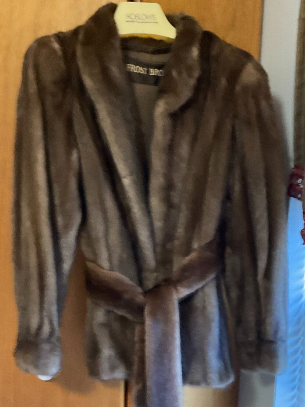 Vintage Frost Bros Lush mink Jacket w/ Removable Belt